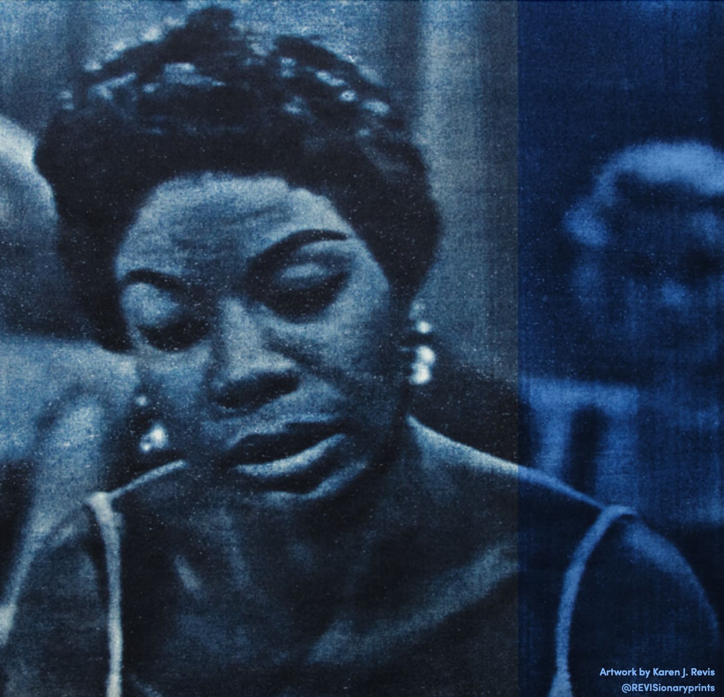 Karen Revis's Nina Simone prints.
