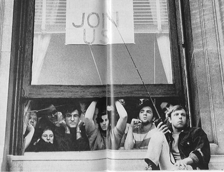 Columbia students protest in 1968.