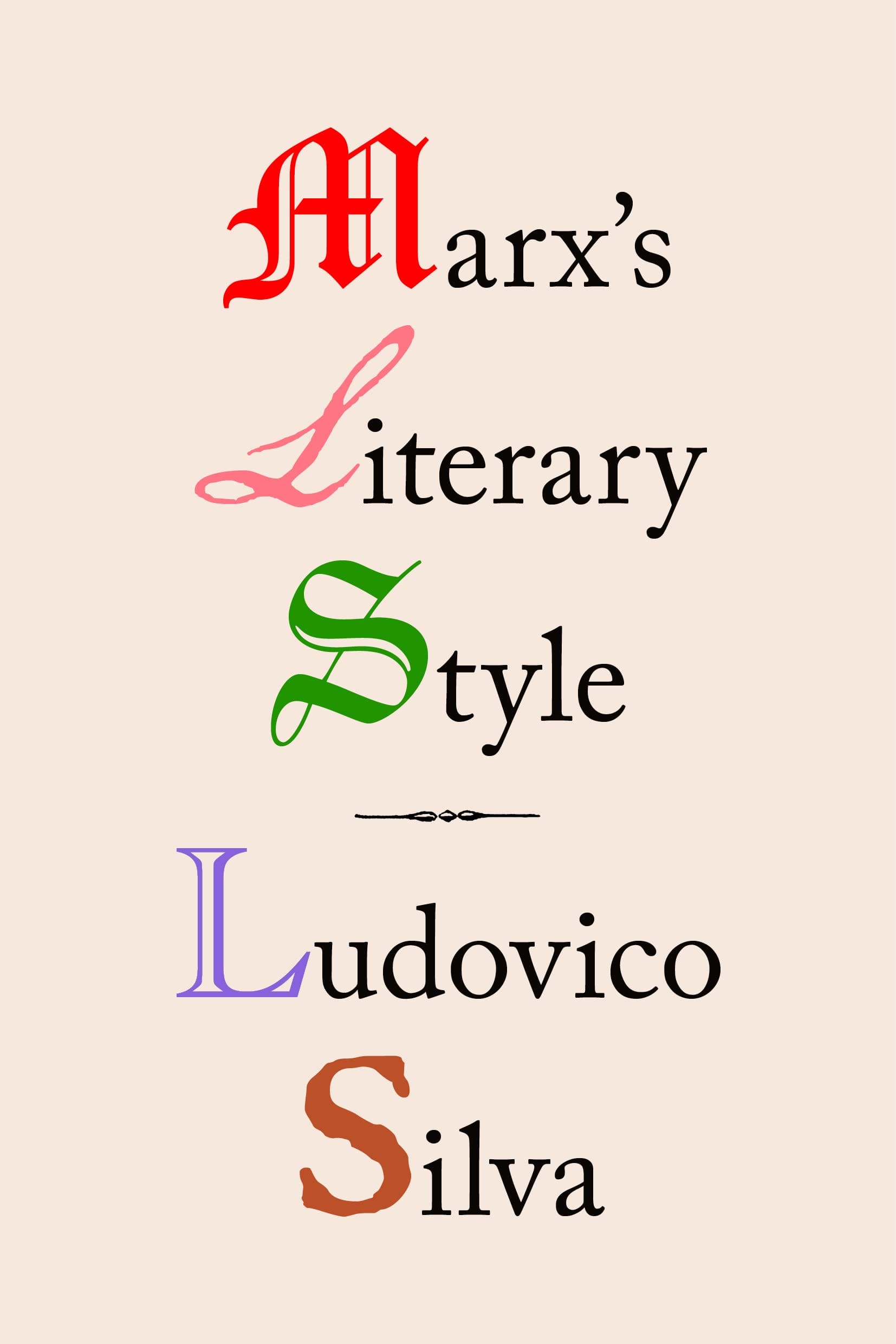 Cover of Ludovico Silva, Marx's Literary Style