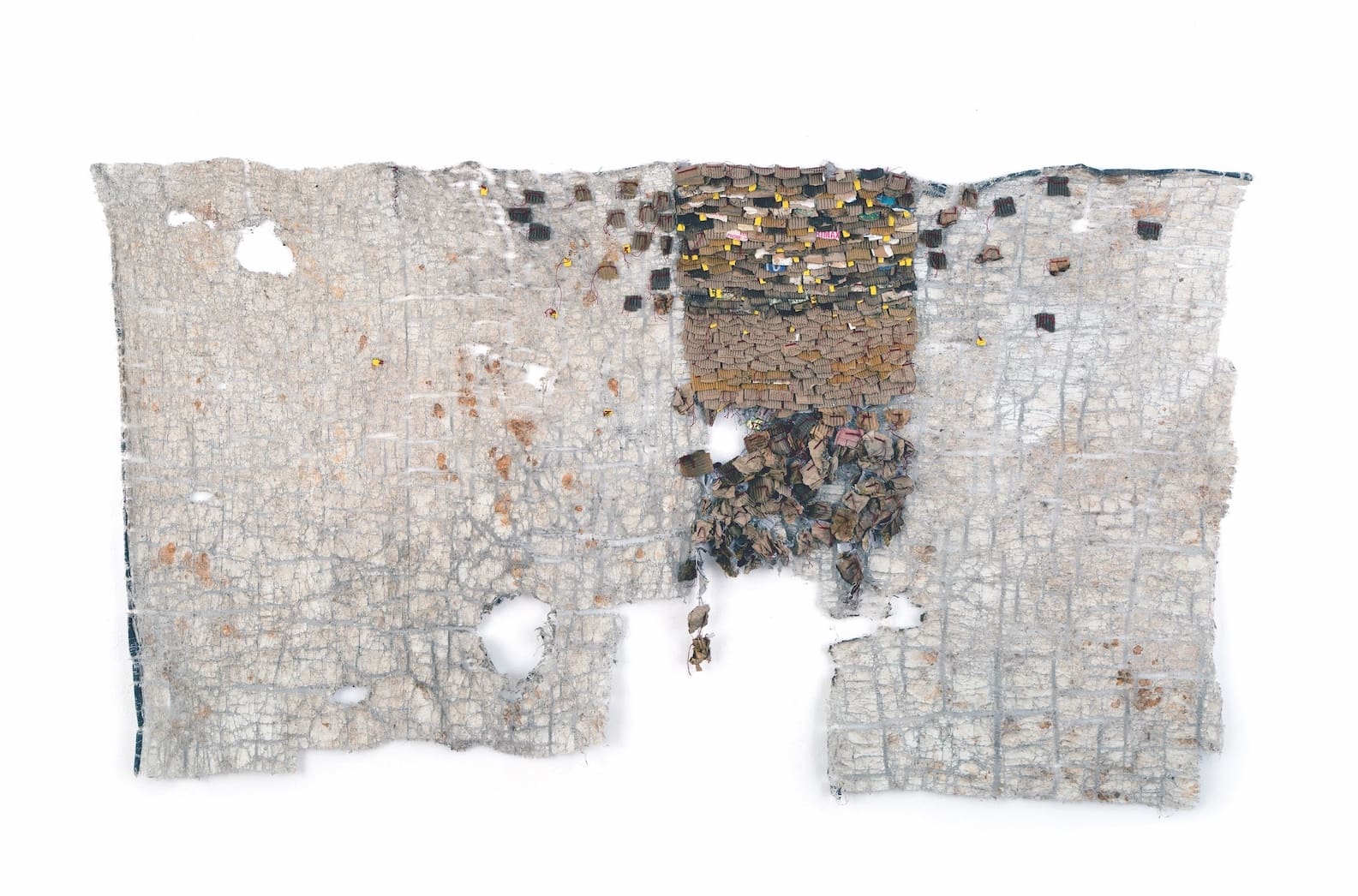 Hanging wall sculpture by Wallen Mapondera.